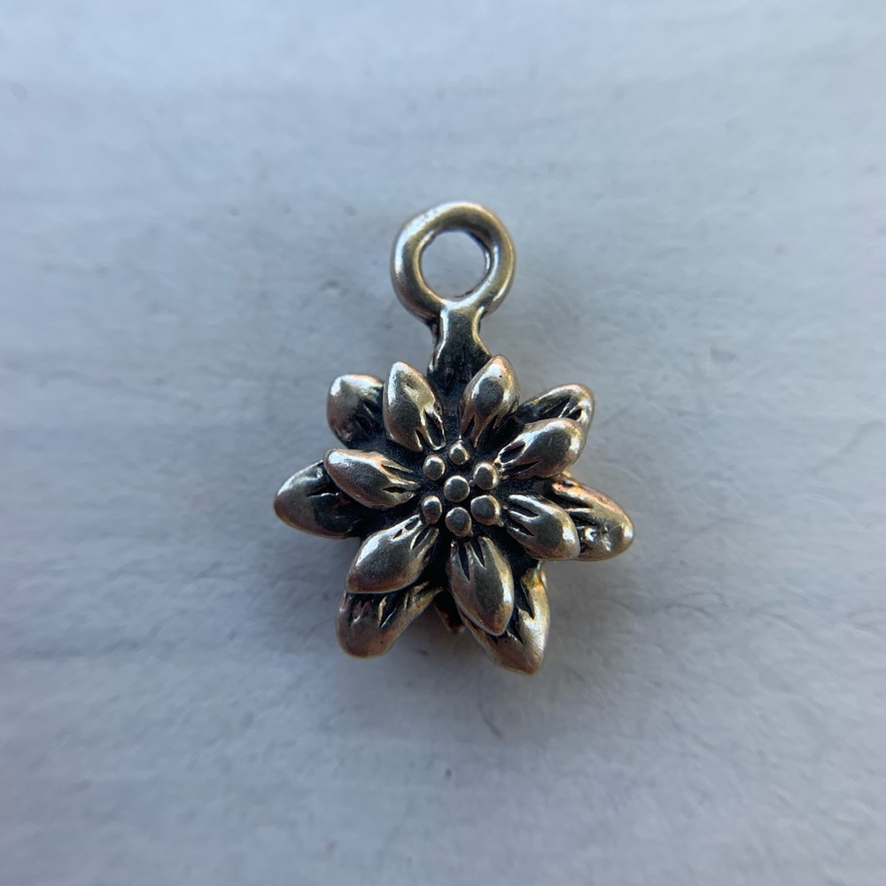 Sterling Silver Flower Charm